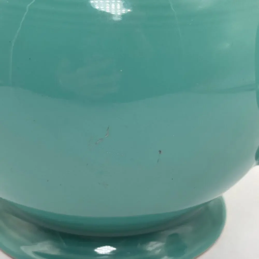 Fiesta 44 oz Ceramic Teapot Teal Green Ring Handle Fiestaware - No Lid